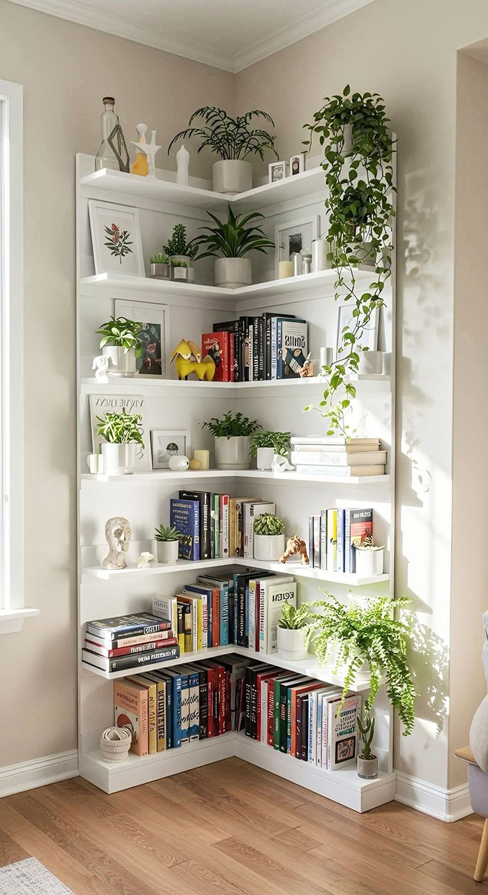 Kệ sách gỗ đơn giản